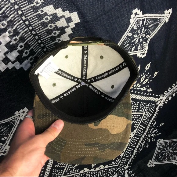 Chrome Hearts ★ AUTHENTIC Camo “CH” Baseball Cap - Picture 7 of 12